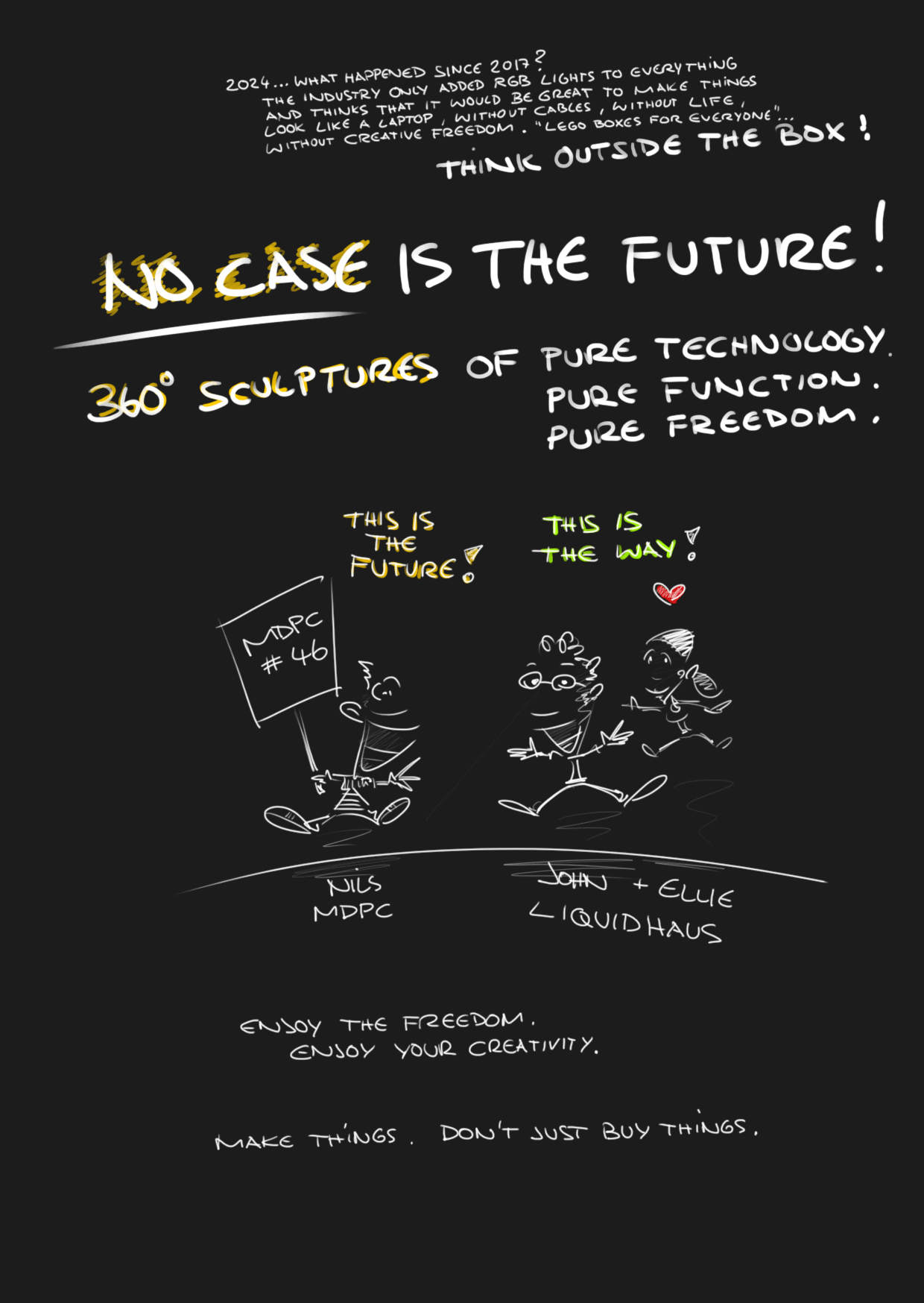 This is the future: No case, no compromise. By Liquidhaus.
